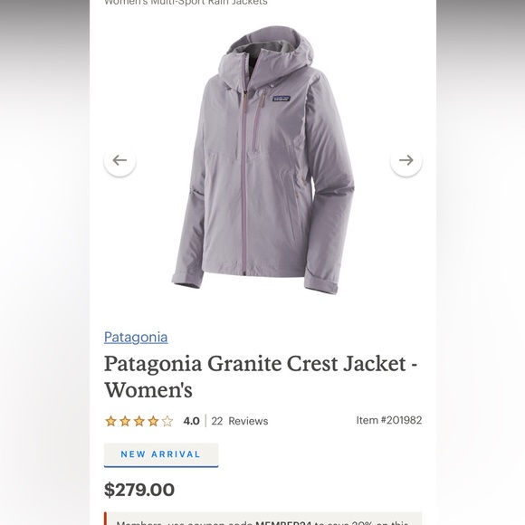 Patagonia rain jacket - Picture 2 of 7